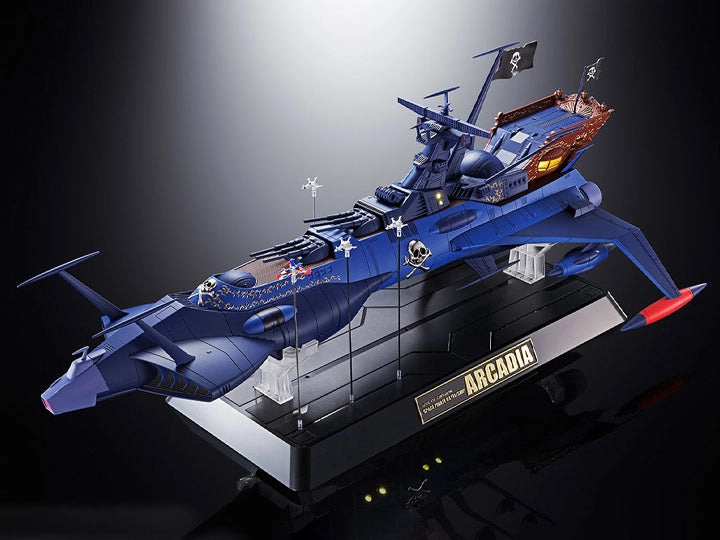 Bandai Soul of Chogokin GX-93 Space Pirate Captain Harlock Space Pirate Battleship Arcadia Action Figure Robot Product