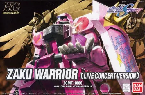 Designer Art Farm Animal Gundam 1/144 HG Seed #25 Zaku Warrior Live Concert Version ZGMF-1000 Destiny Model Kit