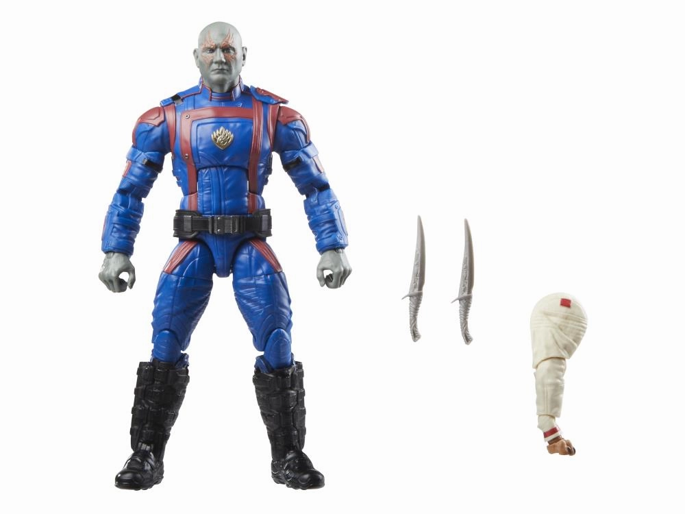 Marvel Legends Guardians of the Galaxy Vol 3 Wave Drax (Marvel's Cosmo BAF) Action Figure Flying Pose Minimalist Design