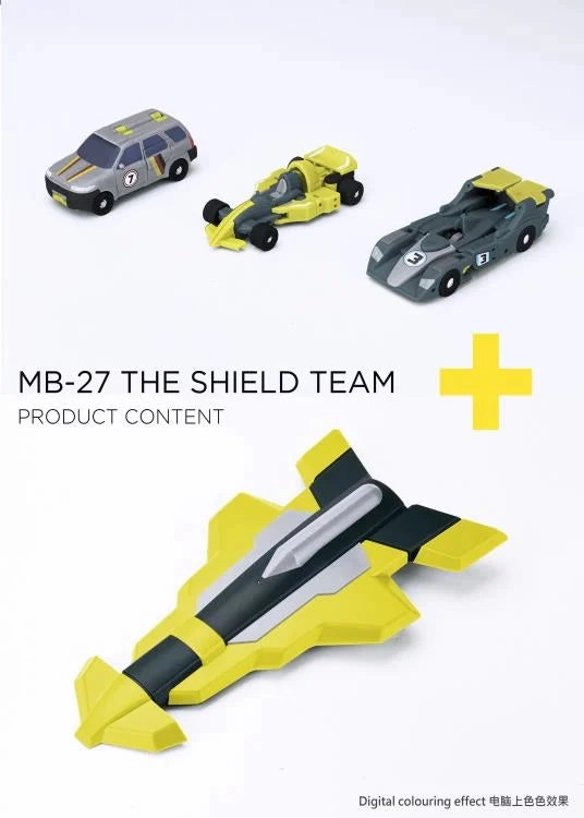 Fans Hobby Master Builder MB-27 The Shield Team Figure Set Action Figure Prehistoric Animal