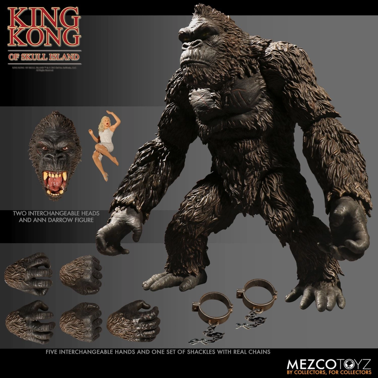 Mezco Toyz King Kong of Skull Island Action Figure Fast shipping