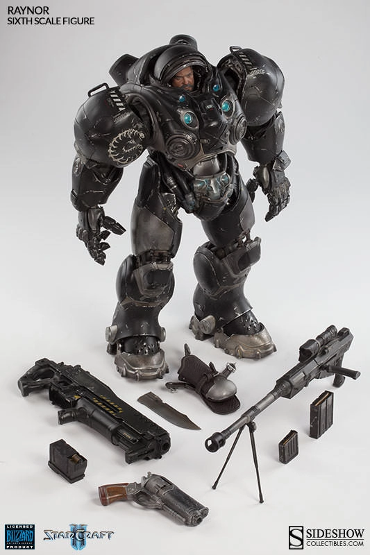 Sideshow Collectibles 1/6 Raynor Starcraft Sixth Scale Figure Hobbyist Collection Custom Paint