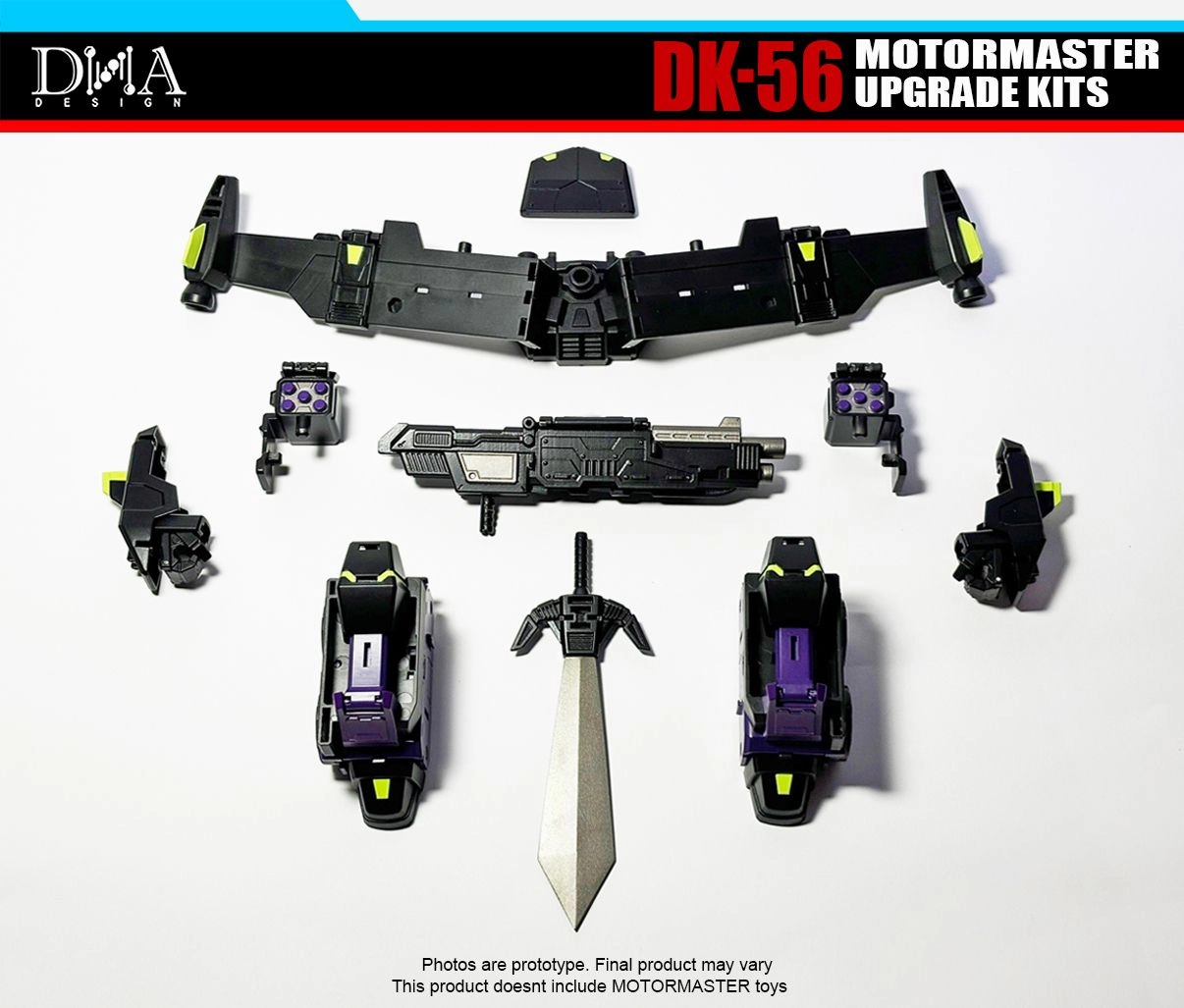 Painted Model Free Shipping DNA Design DK-56 Upgrade kit for Animated Universe Motormaster