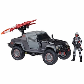 Hasbro G.I. Joe Classified Series #120 Cobra Night Attack 4-WD Stinger Vehicle and Action Figure Military Vehicle Vintage Statue