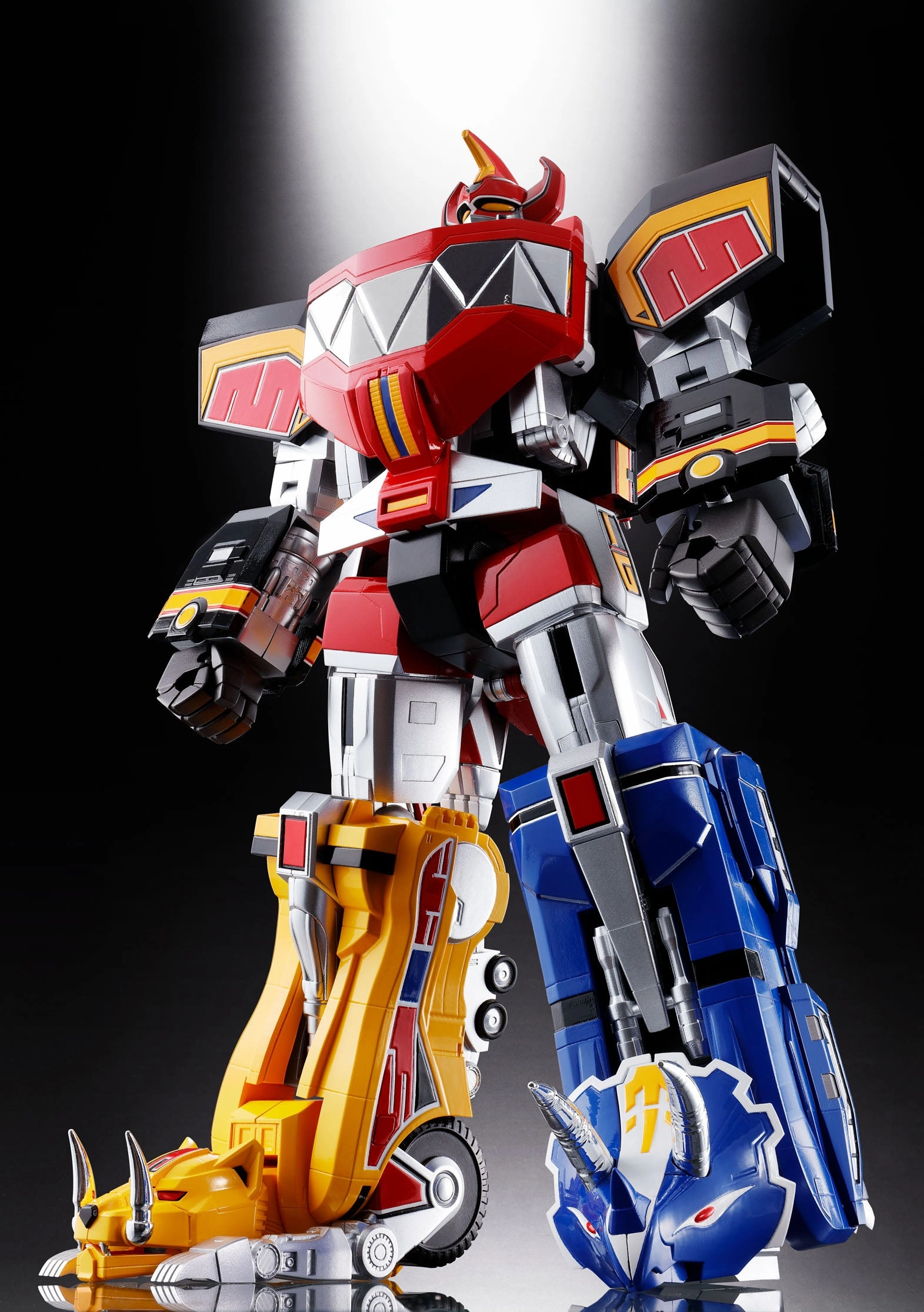 Designer Piece PVC Statue Bandai Soul of Chogokin GX-72 Mighty Morphin Power Rangers Megazord Action Figure