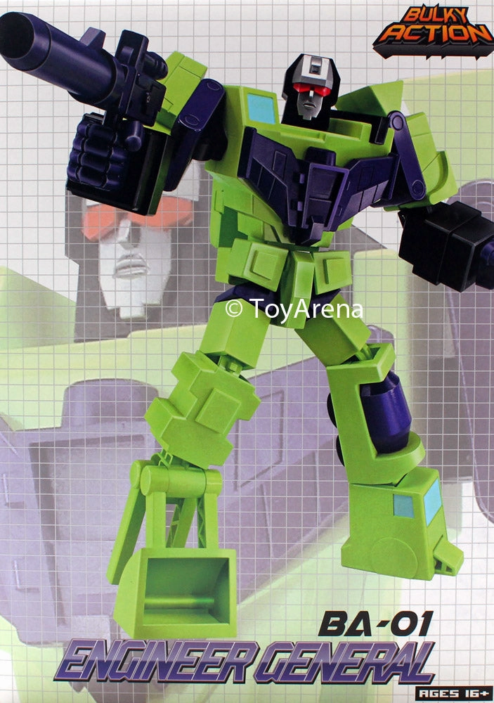 Before and After Transformers BA-01 Decepticon G1 Engineer General Devastator Volcano Eruption Resource Save