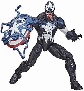 Game Merch Battle Stance Marvel Legends Venomized Captain America Walmart Exclusive Action Figure