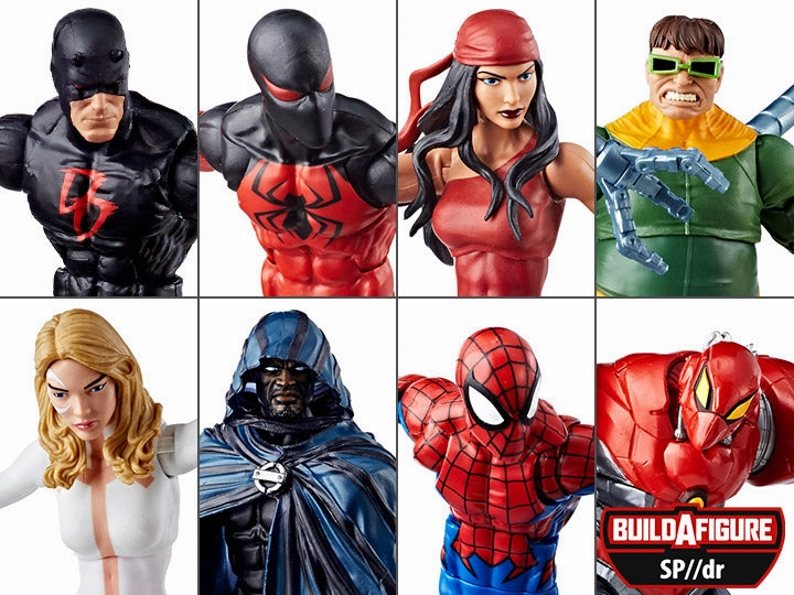 Marvel Legends Spiderman Wave 8 set of 7 BAF Sp//dr Action Figures Mystery Box Modern Technique