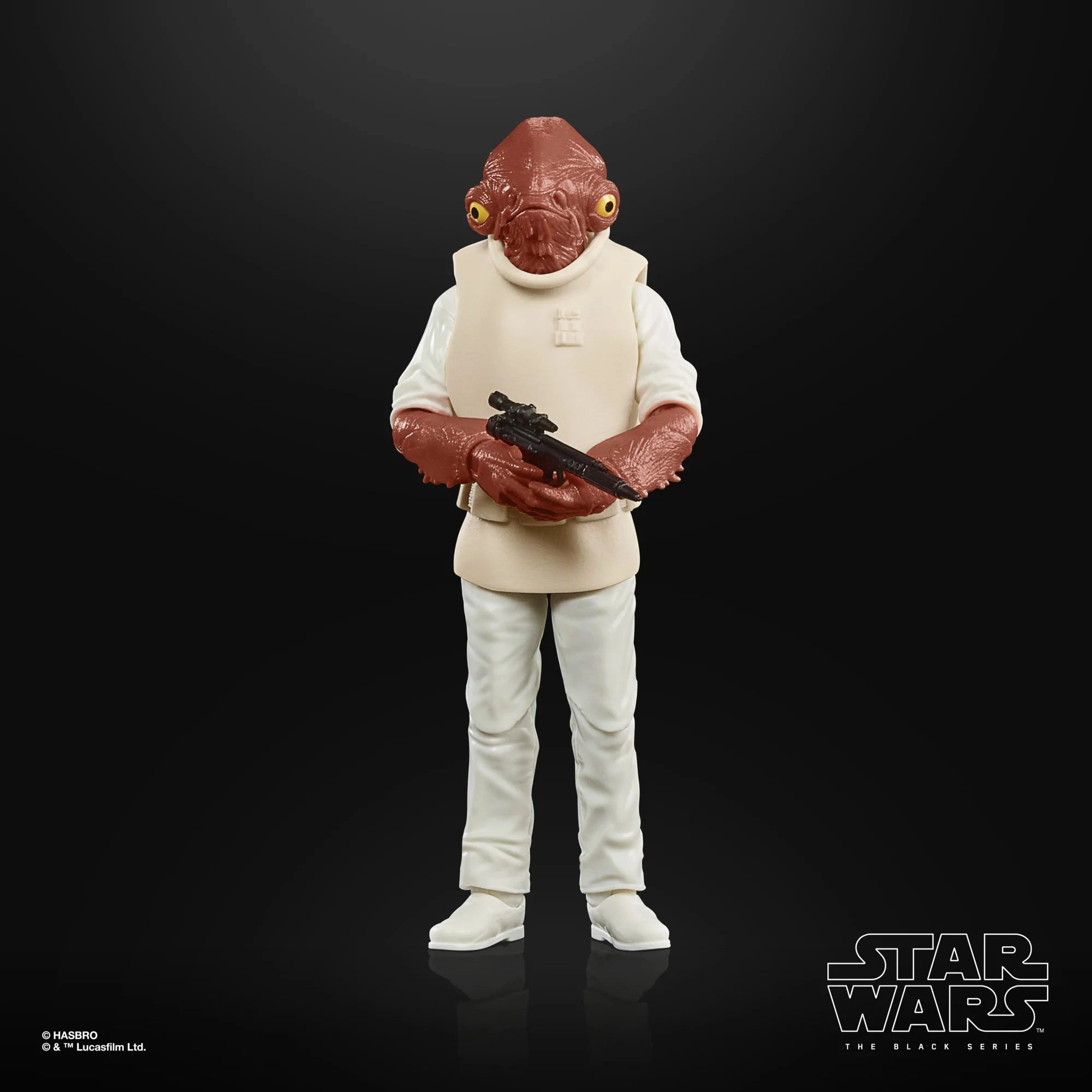 Hasbro Star Wars Black Series 40th Anniversary Return of the Jedi Admiral Ackbar 6 Inch Action Figure Recycled plastic Safe For Children