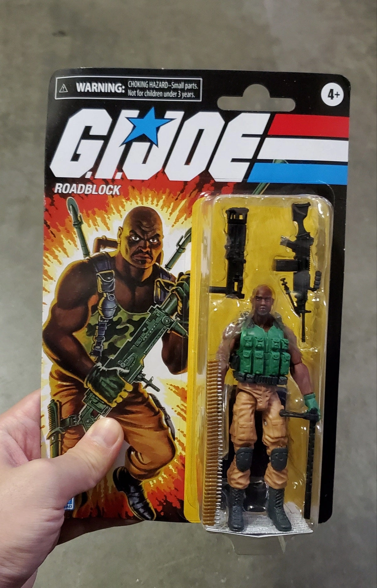 Christmas Decoration Hasbro Retro G.I. Joe Roadblock Walmart Exclusive Action Figure