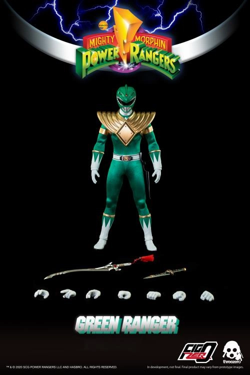 ThreeZero FigZero 1/6 Mighty Morphin Power Rangers Green Ranger Sixth Scale Figure (Reissue) multicultural