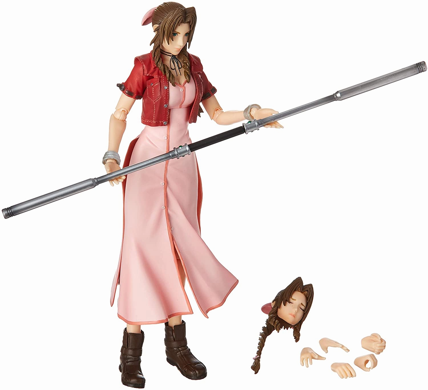Crisis Core: Final Fantasy VII Aerith Gainsborough Play Arts Kai Action Figure Strength Build