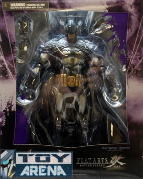 DC Universe Batman Arkham Asylum Batman Armored Play Arts Kai Action Figure Water Proof