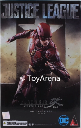 DC Universe Flash Justice League Variant Play Arts Kai Action Figure Time Machine Projector Toy