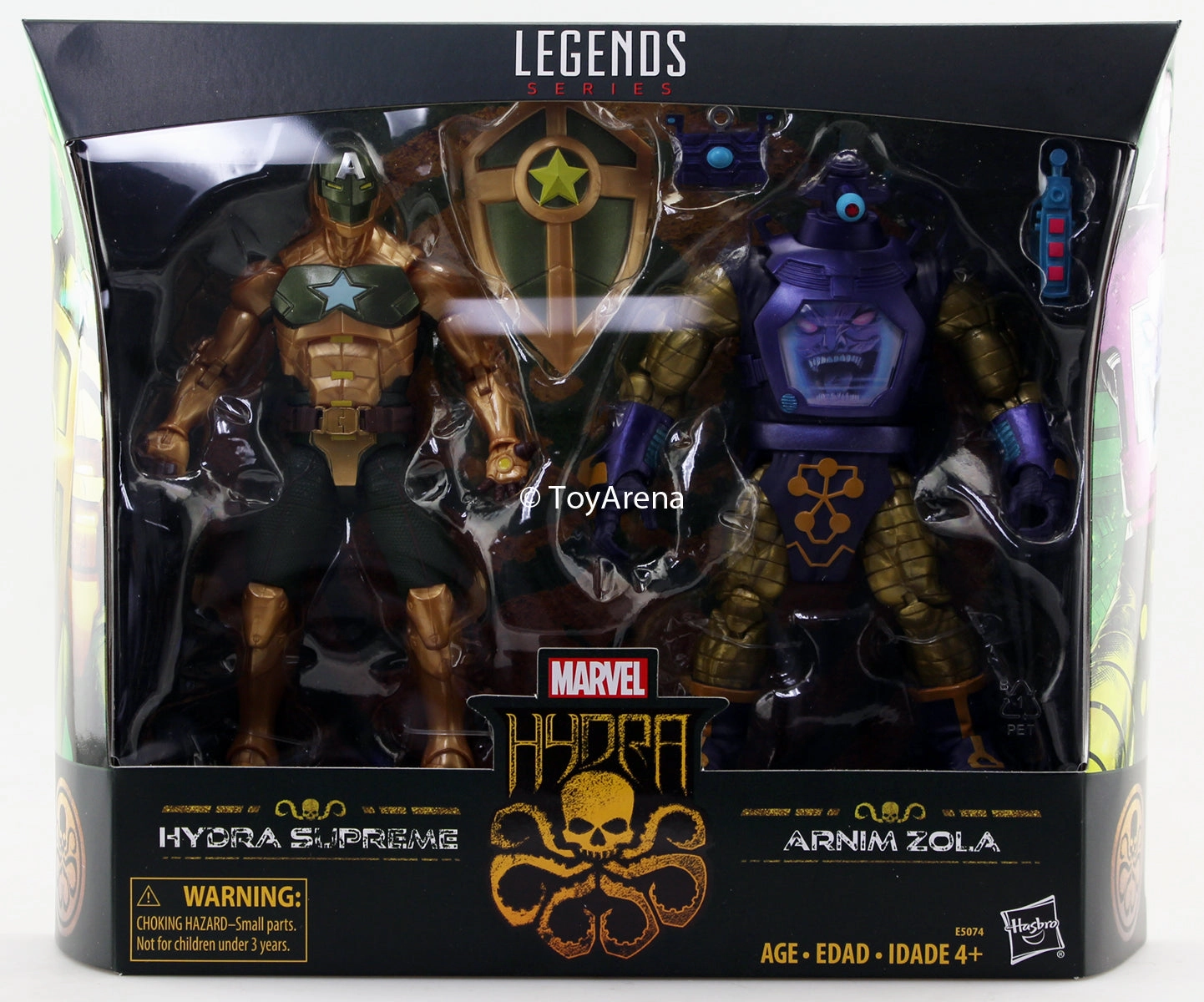 Narrative Display Marvel Legends Hydra Supreme and Arnim Zola Hail Hydra Two-Pack Action Figure