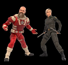 Hero Replica Underground Scene Marvel Legends Thunderbolts Yelena Belova and Red Guardian 2 Pack Action Figure