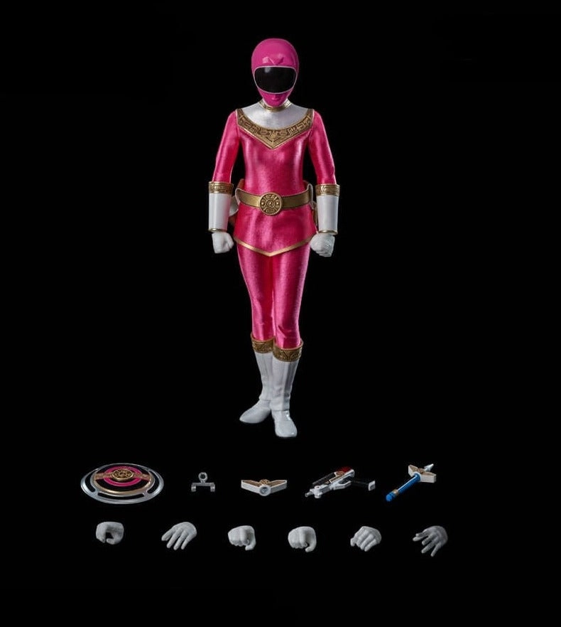 Anime Figure ThreeZero FigZero 1/6 Power Rangers Zeo Ranger I Pink Scale Action Figure