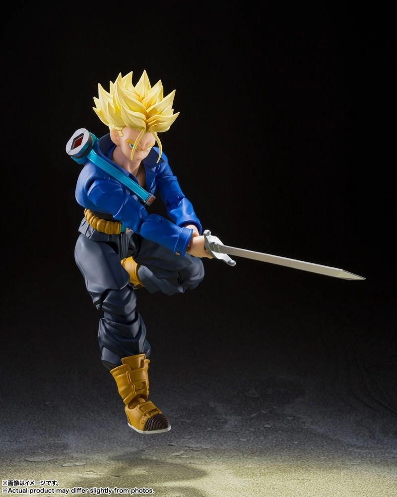 S.H. Figuarts Dragon Ball Z Super Saiyan Trunks -The Boy From The Future- (Reissue) Action Figure Concentration aid