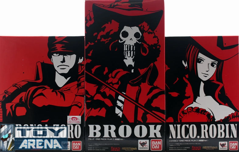 Figuarts Zero One Piece Film Z Roronoa Zoro Nico Robin Brook Battle Cloth Ver. Bandai Exclusive Set SciFi Technology