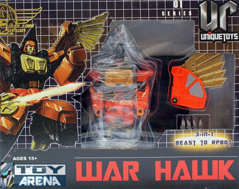 Unique Toys UT-W01 War Lord War Hawk 3 in 1 Robot Series No. 01 Antihero Model Popular Choice