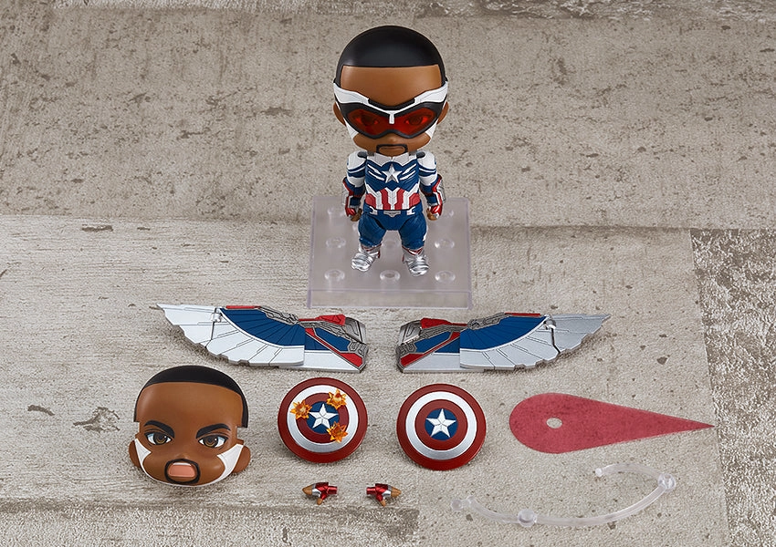 Nendoroid #1618-DX Captain America (Sam Wilson) The Falcon and the Winter Soldier Bravery Encourage Unicorn Pal