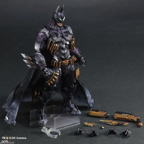 DC Universe Batman Armored Anime Style Play Arts Kai Action Figure Space Science Ambition Foster