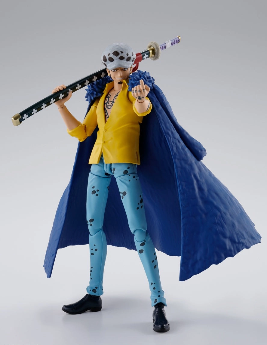 S.H. Figuarts One Piece Trafalgar Law (The Raid on Onigashima Ver.) Action Figure Asteroid Belt Scooter Toy
