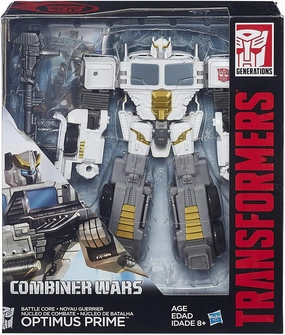 Transformers Generations Combiner Wars Voyager Class Battle Core Optimus Prime Action Figure Famous Painting Legendary Status