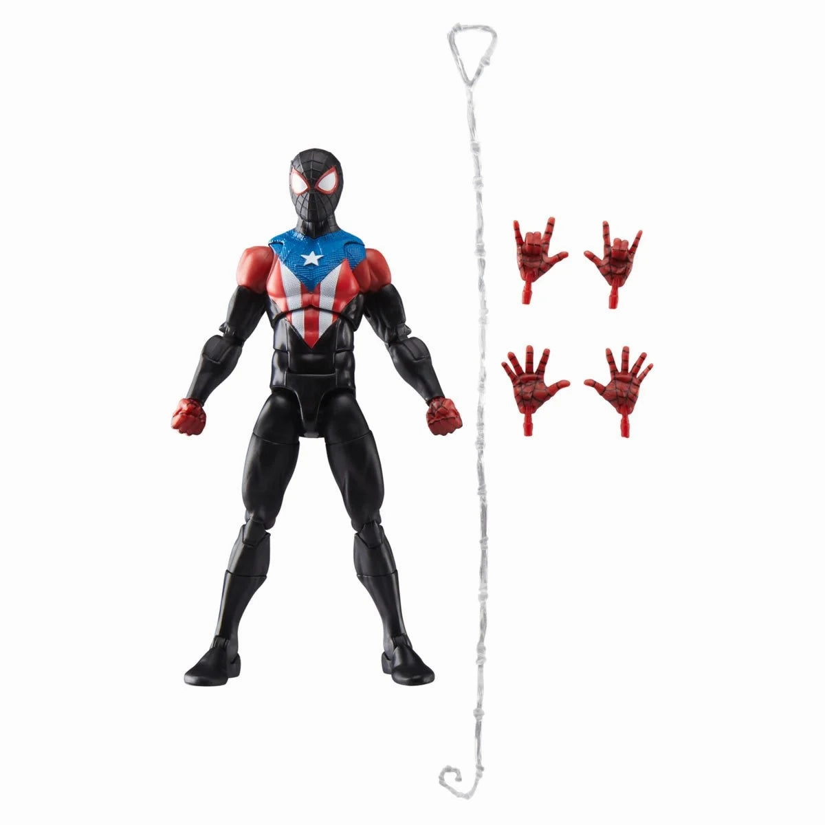 Marvel Legends Gamerverse Spider-Man 2 Miles Morales Boricua Suit Action Figure Sports Star