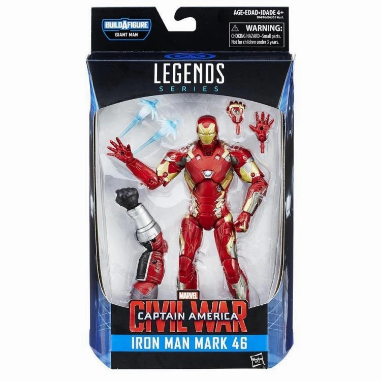 Heroic Statue Gaming Toy Marvel Legends Captain America: Civil War Marvel Legends Iron Man Mark 46 (Giant Man BAF)