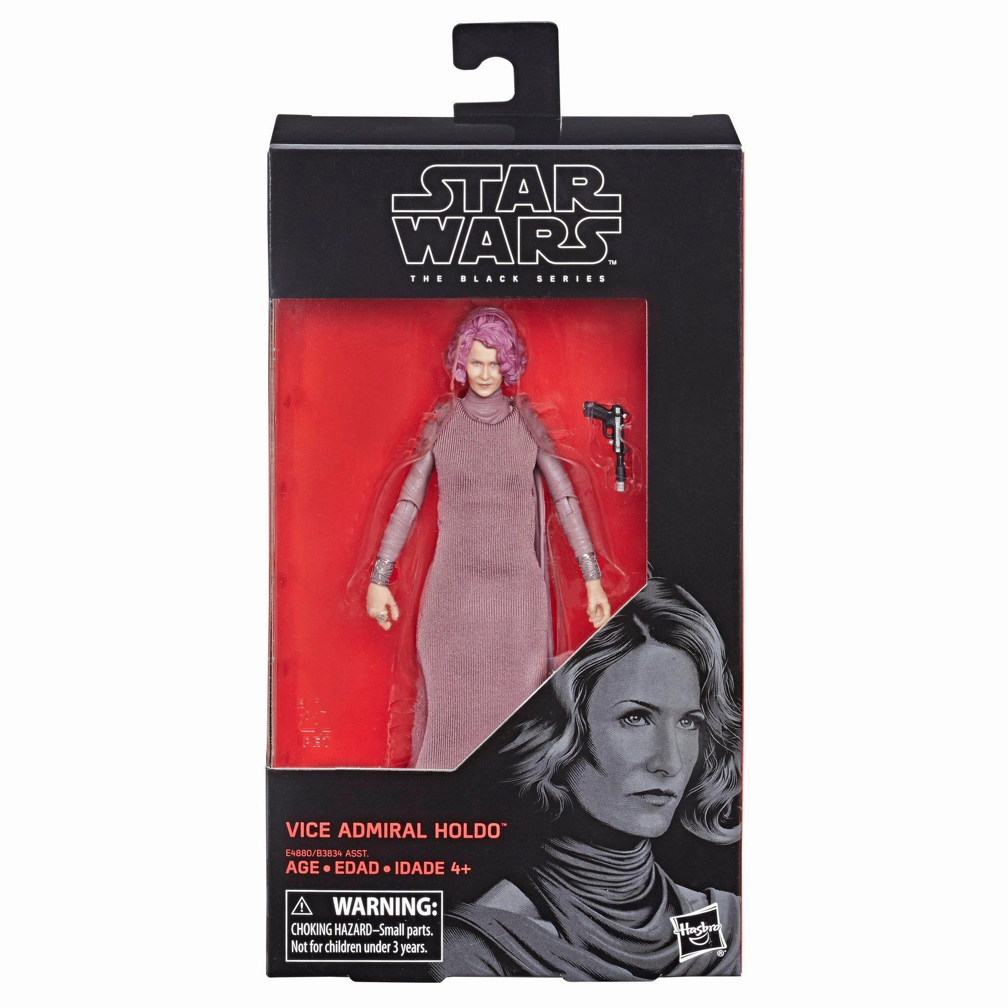 Rococo Sculpture Detailed Figure Hasbro Star Wars Black Series Force Awakens #80 Vice Admiral Holdo 6 Inch Action Figure