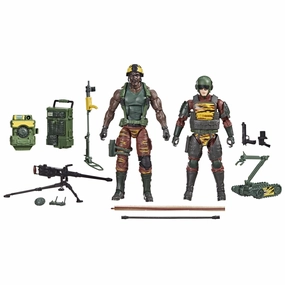 Hasbro G.I. Joe Classified Series #126 Tiger Force Roadblock, Tripwire and M.A.C.L.E.O.D Action Figure Static Model