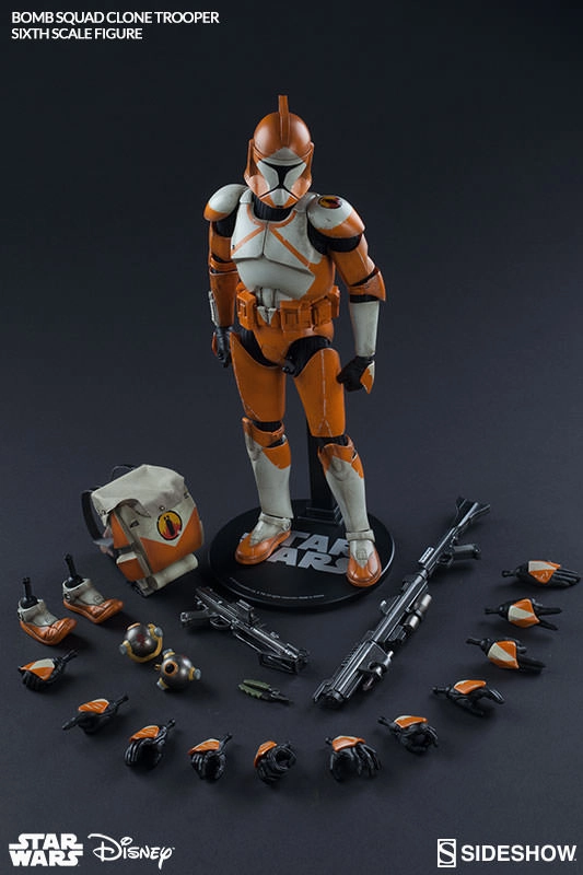 Sideshow Collectible 1/6 Star Wars Bomb Squad Clone Trooper: Ordnance Specialist Sixth Scale Art Series Lifetime Hobby