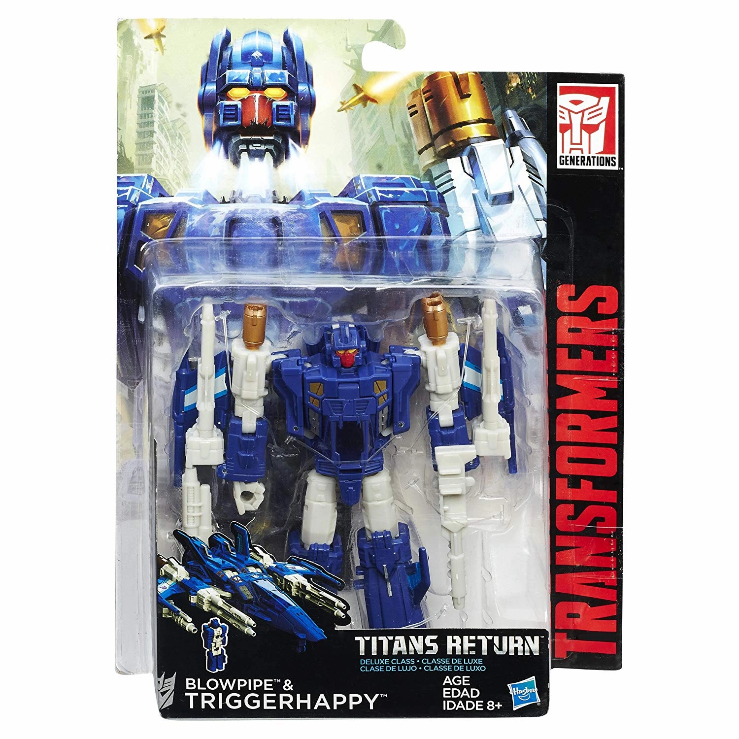 Battle Replica Ocean Animal Transformers Generations Titans Return Deluxe Class Triggerhappy and Blowpipe Figure