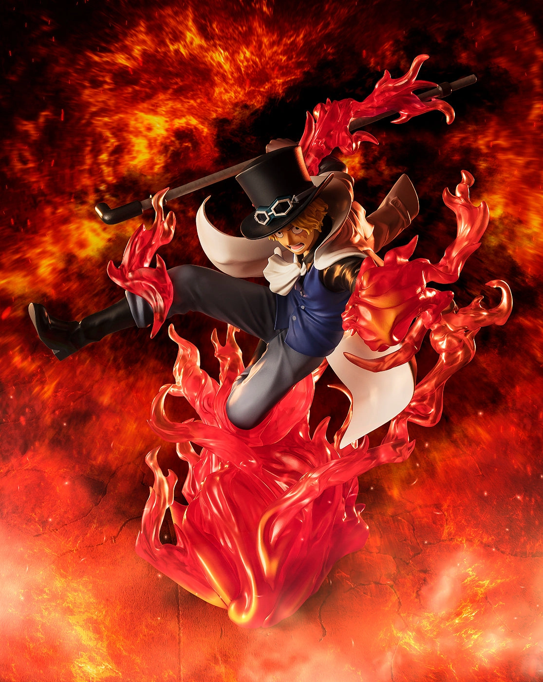 Figuarts Zero Extra Battle One Piece Sabo (Fire Fist Rook Check) Statue Wormhole Concept