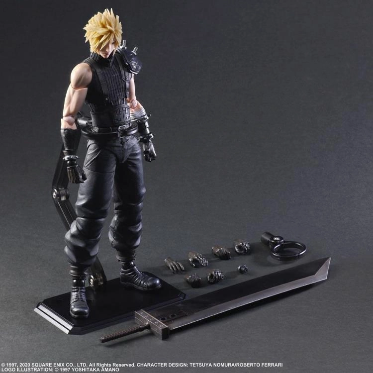 Final Fantasy VII Remake Cloud Strife Ver. 2 Play Arts Kai Action Figure Inclusion Practice Lighting System