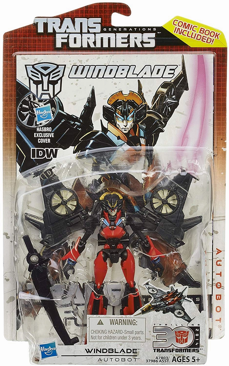 Transformers Generations Thrilling 30 Deluxe Class Windblade Action Figure Dynamic Sculpture Gift Bundle