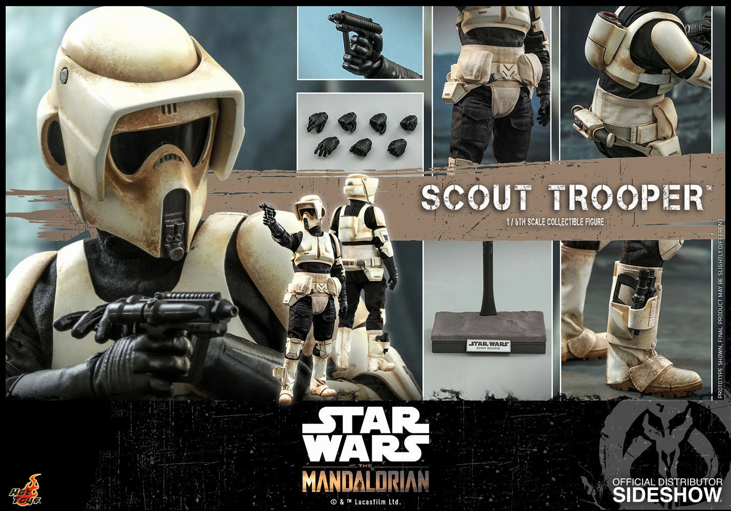 Hot Toys 1/6 The Mandalorian Scout Trooper Scale Figure TMS016 Detailed Model