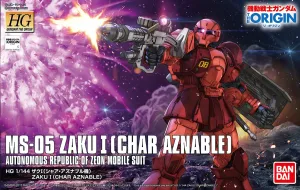 Gundam 1/144 HG The Origin #015 Zaku I [Char Aznable] (Battle of Mare Smythii) Model Kit Diverse Representation Learning Tool