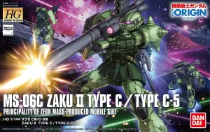 Miniature Replica Gundam 1/144 HG The Origin #016 Zaku II Type C / Type C-5 Model Kit