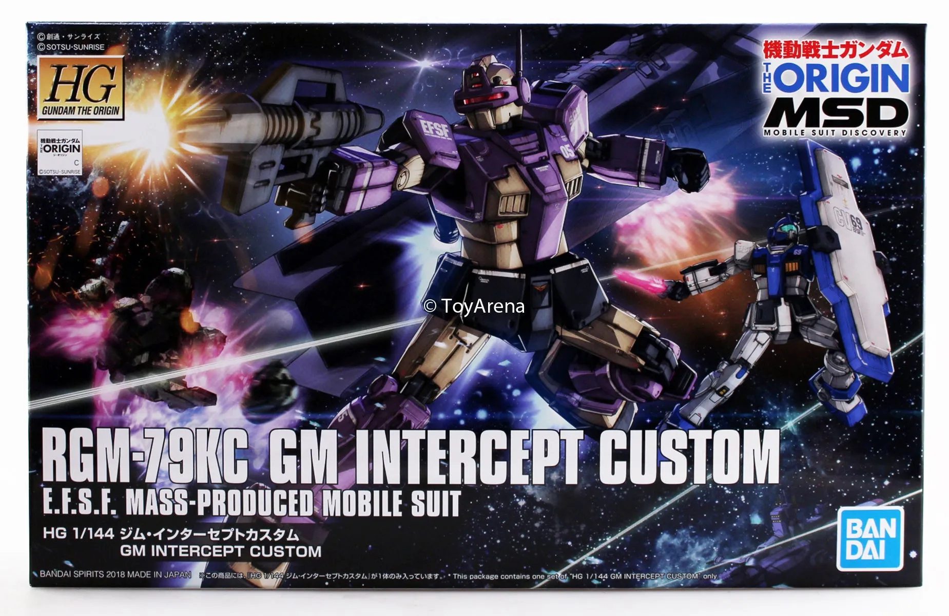 Gundam 1/144 HG The Origin #023 RGM-79KC GM Intercept Custom Model Kit Personal Treasure