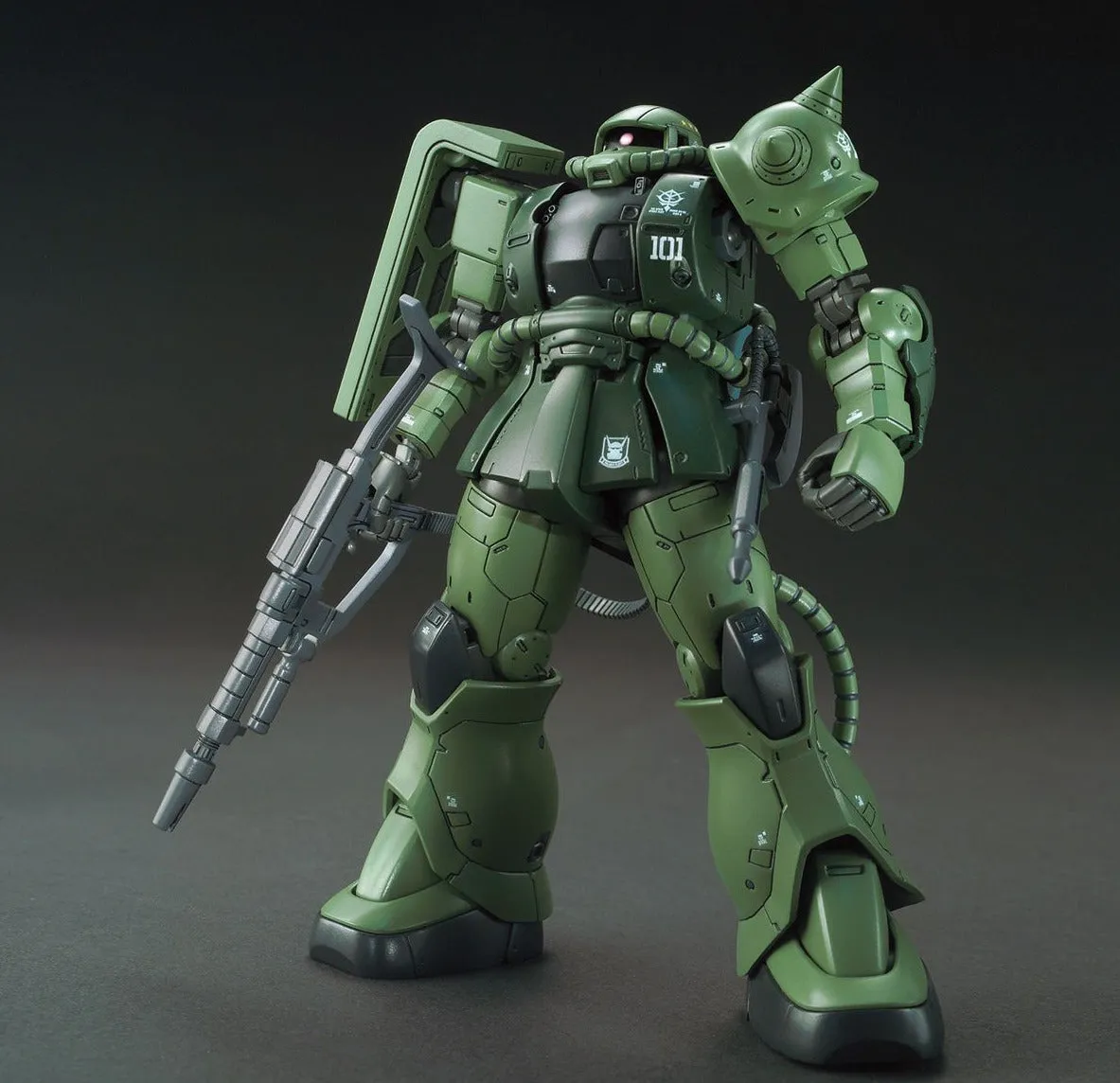 Flying Pose People Sculpture Gundam 1/144 HG The Origin #025 MS-06C-6/R6 Zaku II Type C-6/R6 Model Kit