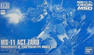 Gundam 1/144 HG The Origin MS-11 Act Zaku Model Kit Bandai Exclusive Creature Replica Movie Statue