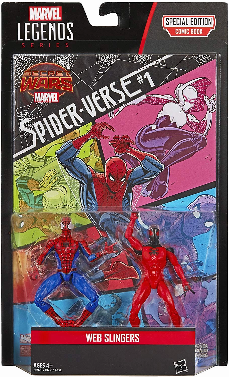 Marvel Legends Webslingers Spider-Man and Scarlet Spider 3.75 inch Comic Book 2 Pack Industrial Decor
