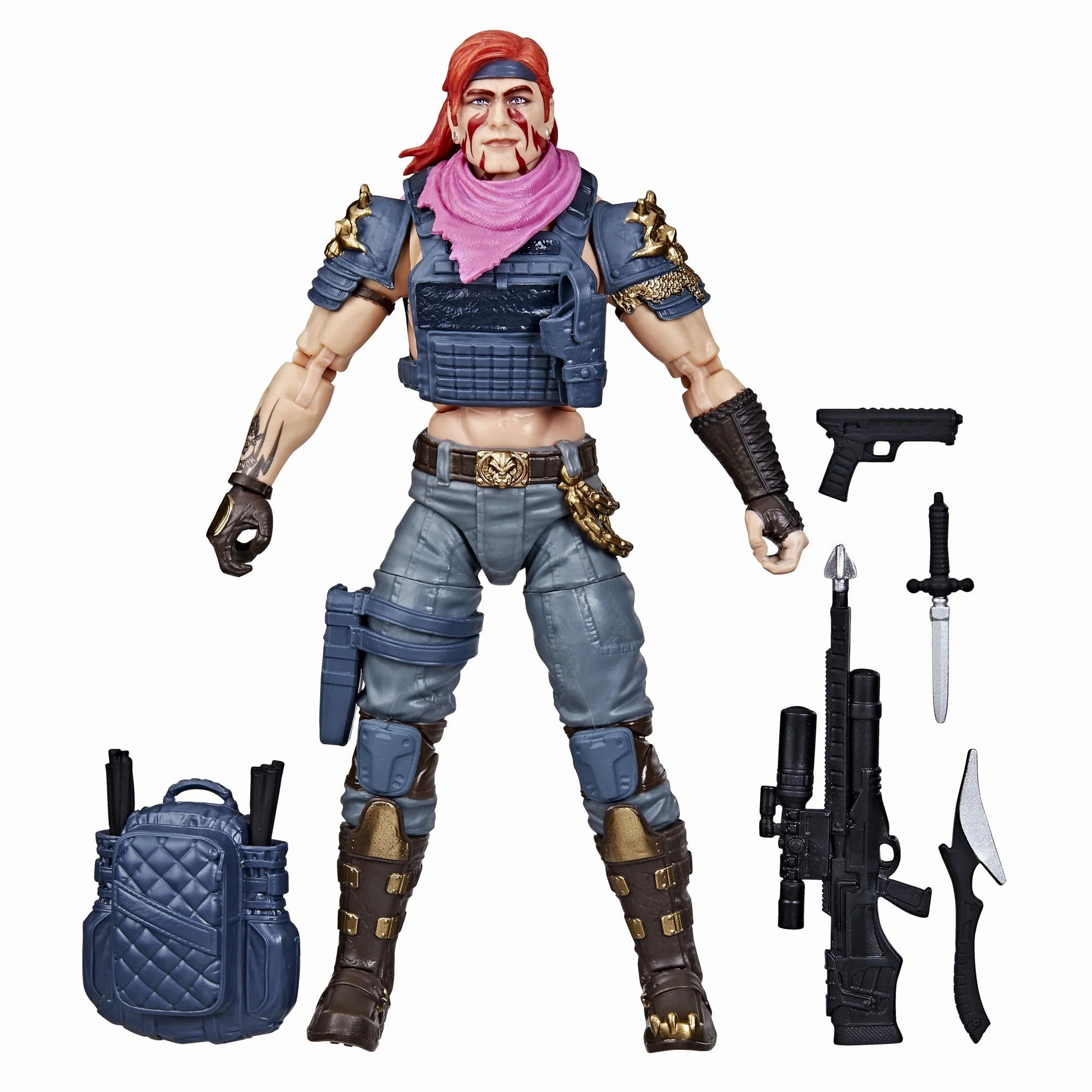 Kawaii Design Hasbro G.I. Joe Classified Series #146 Dreadnok Zandar Action Figure