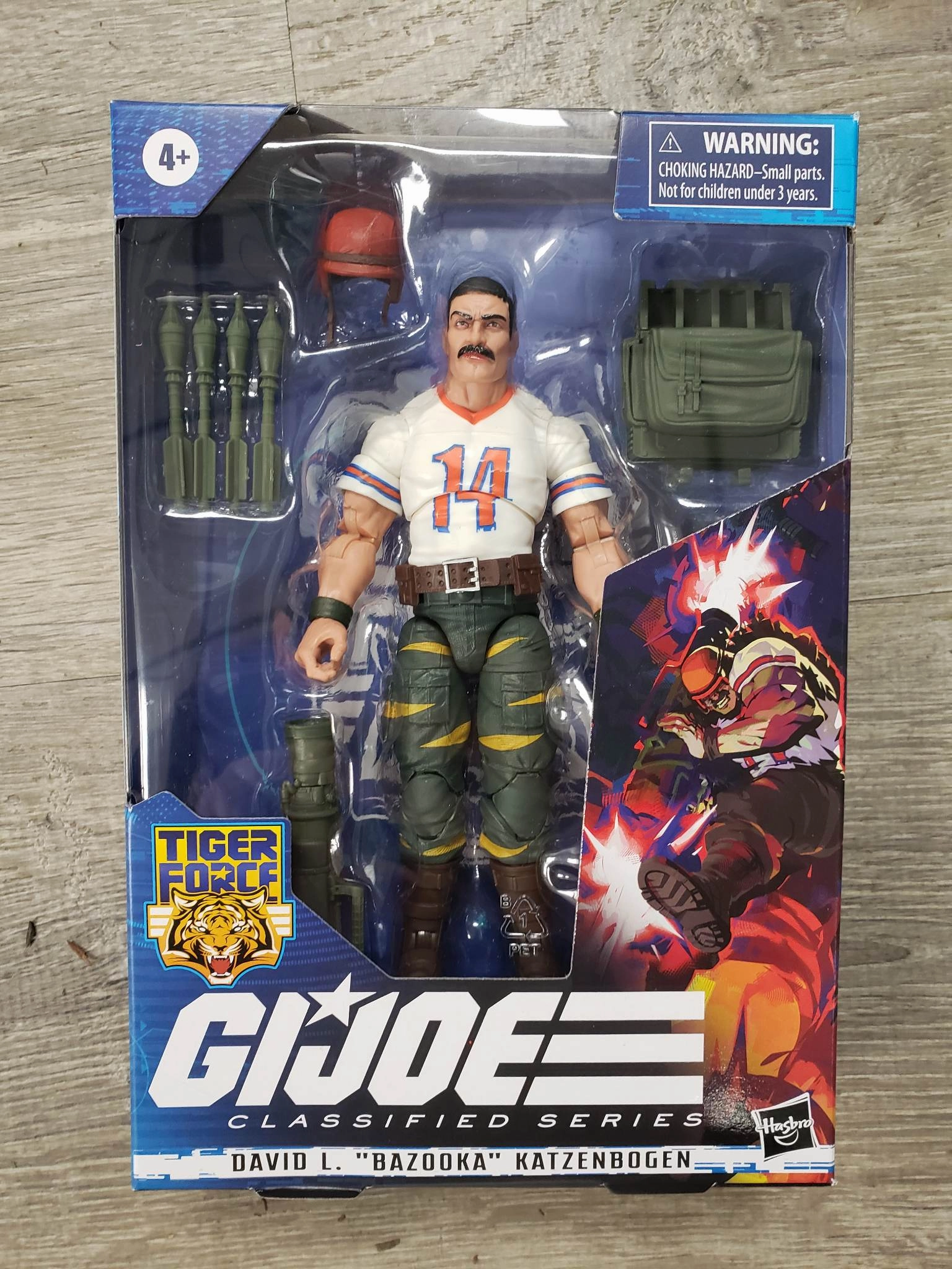 Age Appropriate Hasbro G.I. Joe Classified Series #54 Tiger Force David L. "Bazooka" Katzenbogen Action Figure