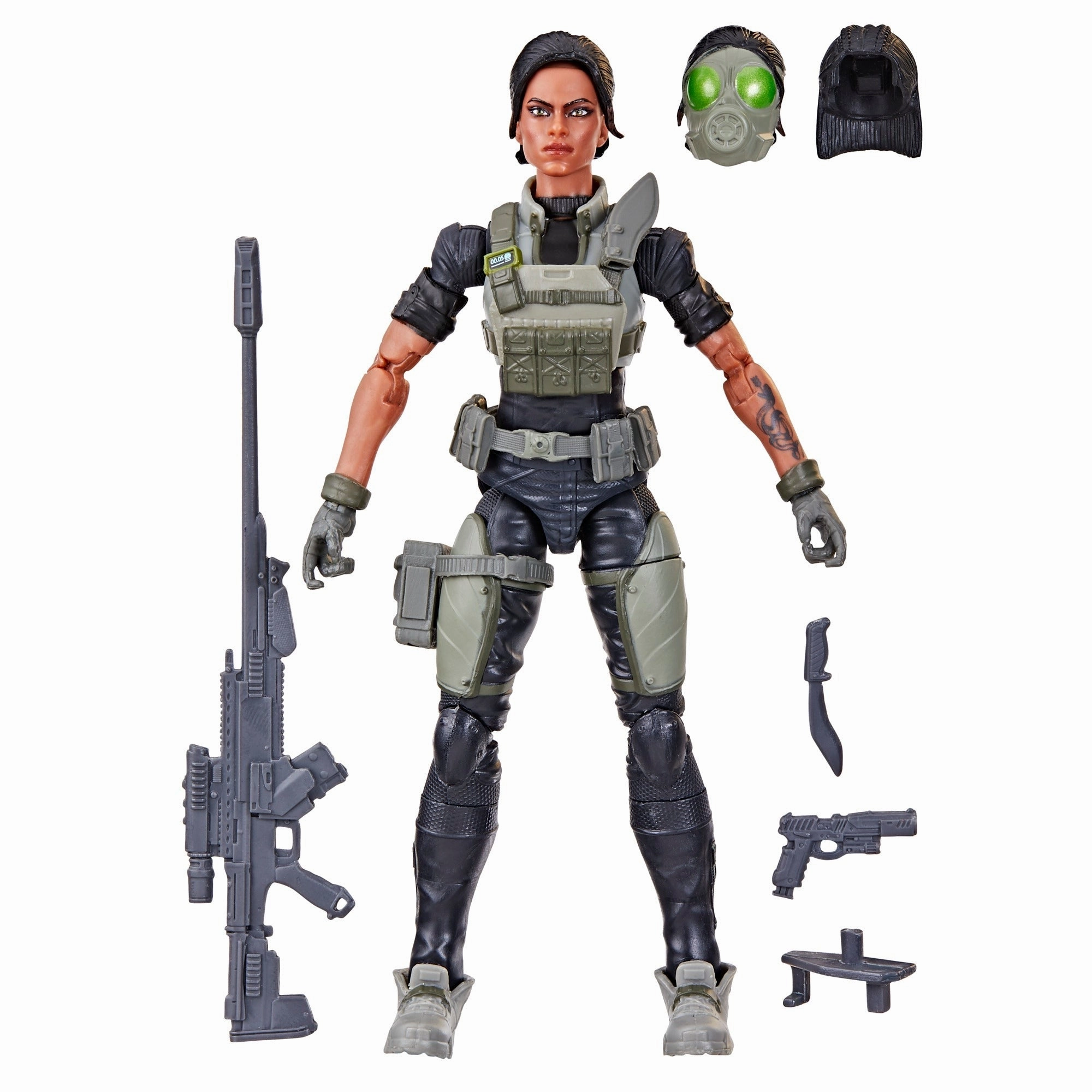 Animation Series Educational Display Hasbro G.I. Joe Classified Series #90 Nightforce Jodie "Shooter" Craig Action Figure