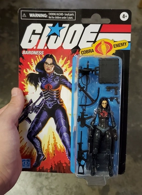 Hasbro Retro G.I. Joe Baroness Walmart Exclusive Action Figure Battle Replica