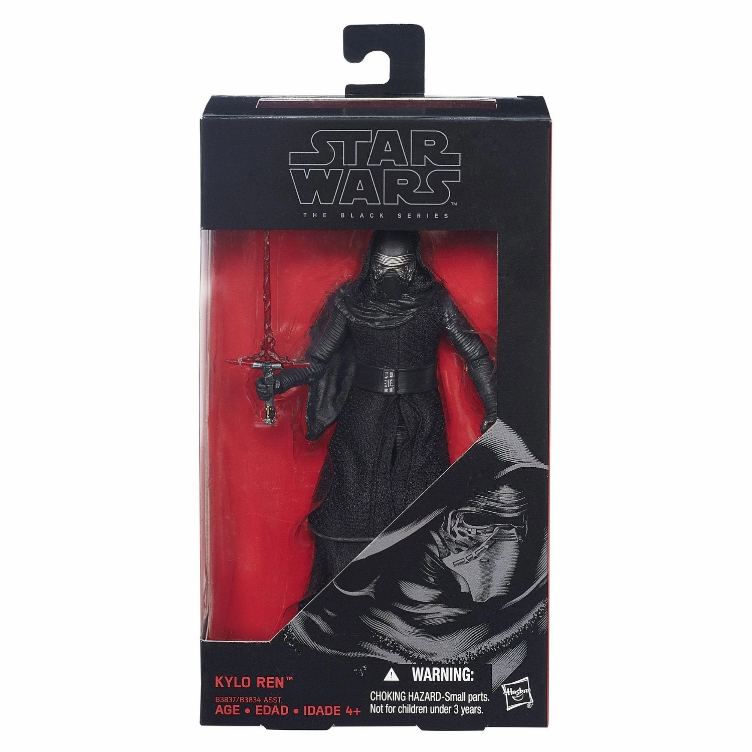 Virtual Good Battle Model Hasbro Star Wars Black Series Force Awakens #03 Kylo Ren 6 Inch Action Figure