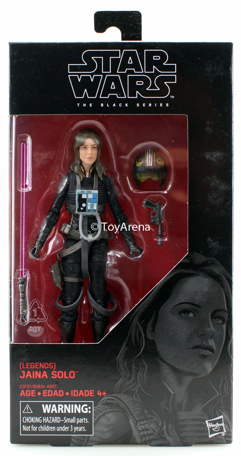 Hasbro Star Wars Black Series Force Awakens #56 Legends Jaina Solo 6 Inch Action Figure Viking Statue Military Vehicle